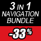 3 in 1 Responsive Navigation Menu Bundle Pack (Ultra Menu PRO, Tile Menu PRO, Ultra Menu 2)