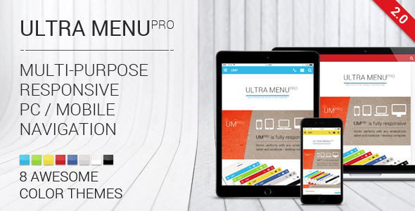 Ultra Menu PRO - responsive sliding navigation